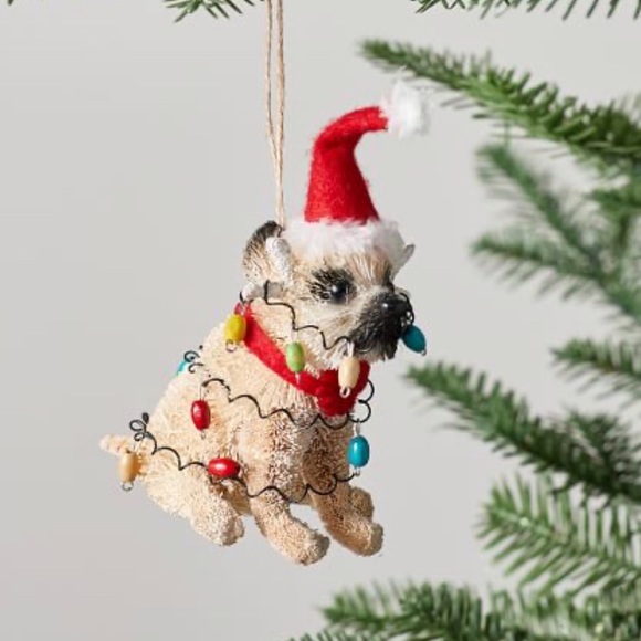 ❤️POTTERY BARN❤️Party Pug Christmas Ornament - Picture 2 of 3